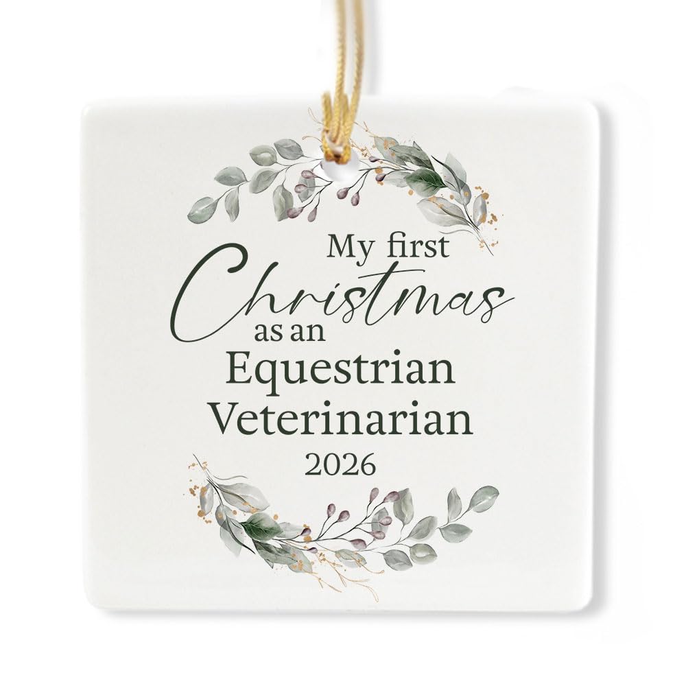 Ceramic 3-inch Square-Shaped Ornament R375186