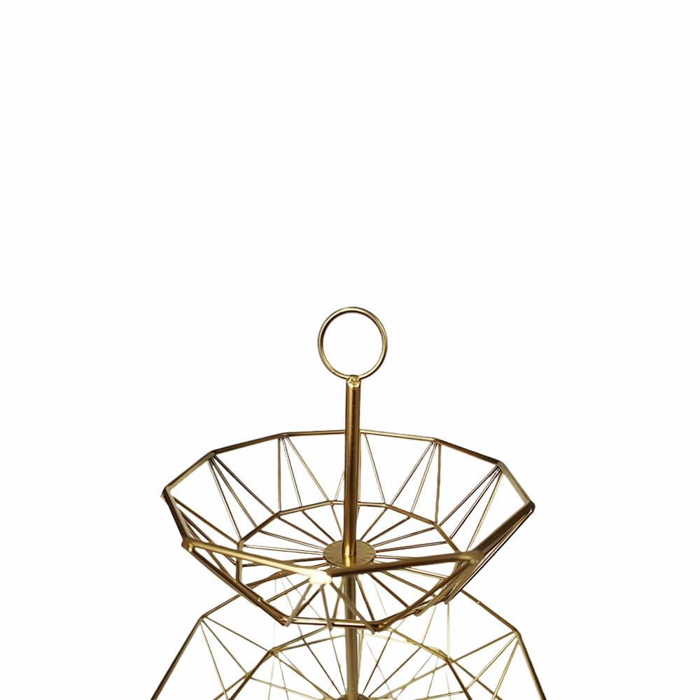 3 Tier Metal Wire Fruit Basket Stand Q77409