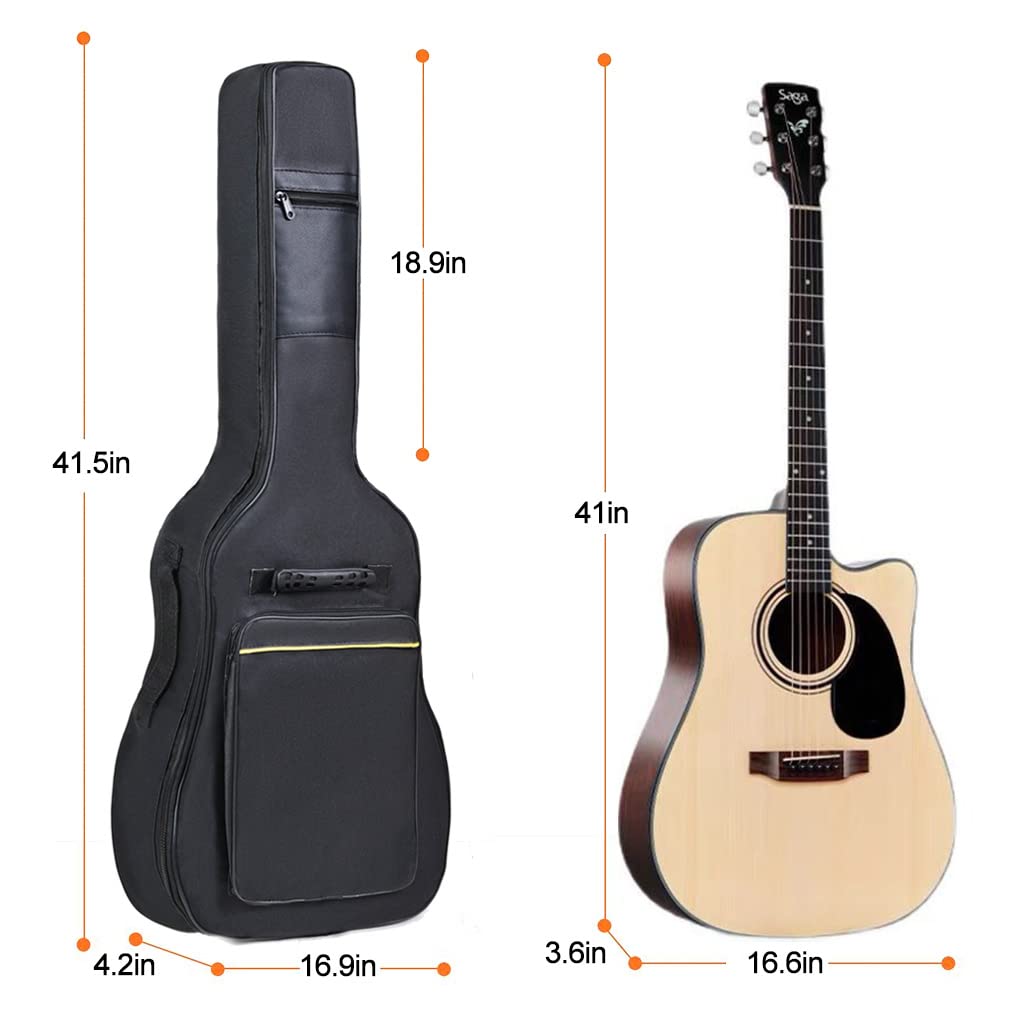40 41 42 Inch Acoustic Folk Guitar Bag Backpack 600D Oxford Soft Carry Case A8034
