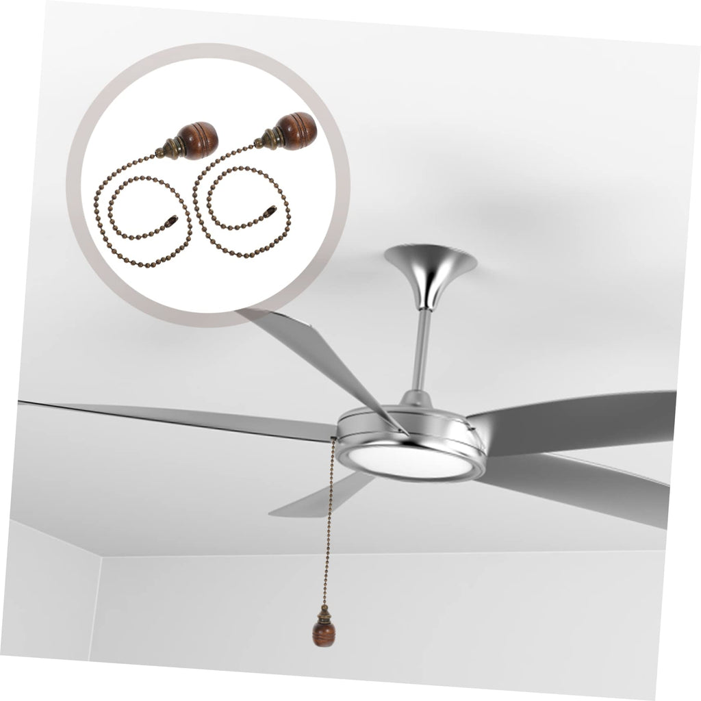 Wooden Ceiling Fan Pull Chain Set of 2 Z8291