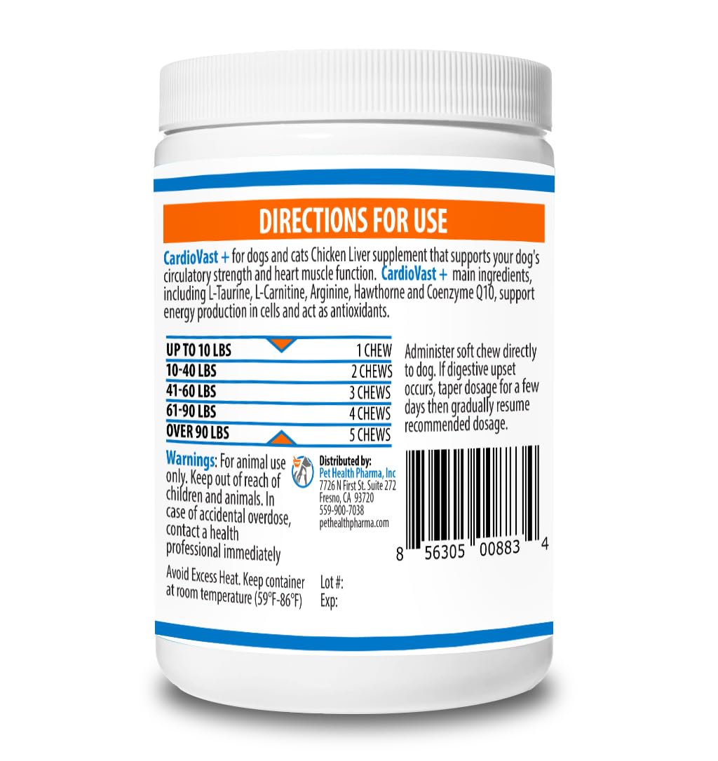 Cardio Support Supplement for Dogs and Cats, 60 Soft Chew J17126