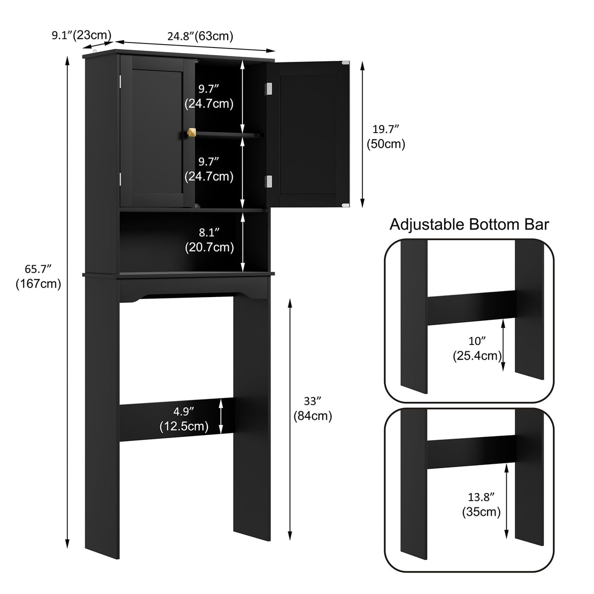 Over The Toilet Storage Cabinet Q7377