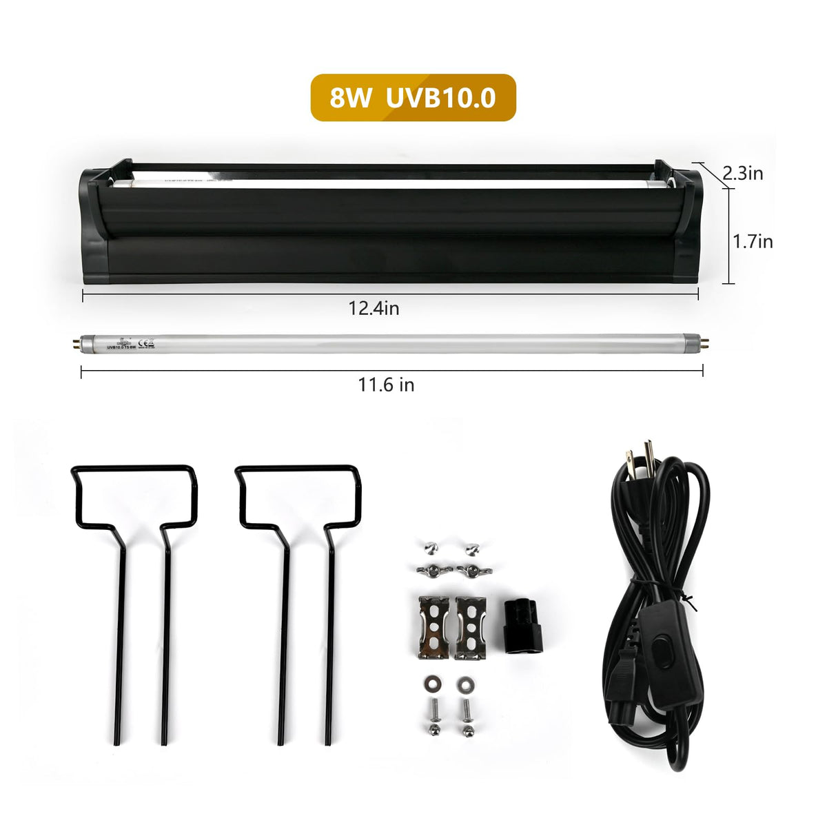 8W T5 UVB Lighting Combo Kit Z6958