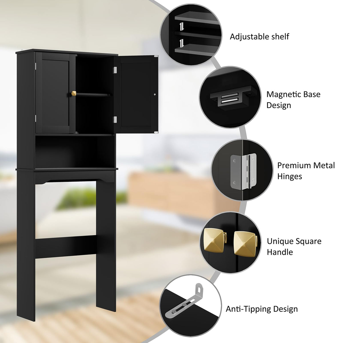 Over The Toilet Storage Cabinet Q7377
