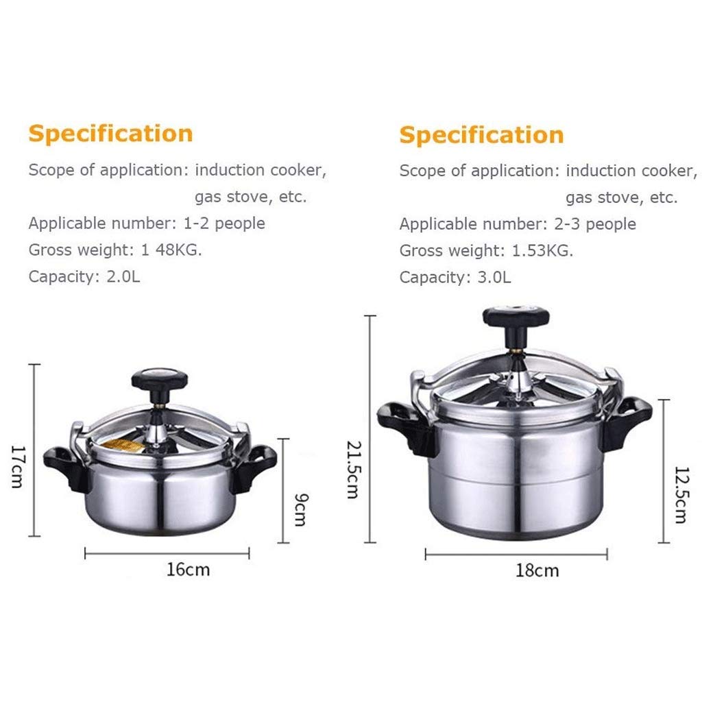 Aluminum Non-Stick Pressure Cooker 2L L3917