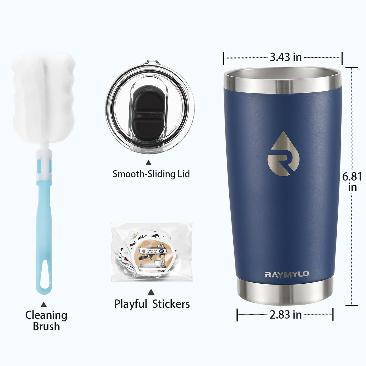 20oz Insulated Travel Coffee Tumbler H7660