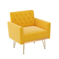 Velvet Tufted Accent Chair with Metal Legs P226541
