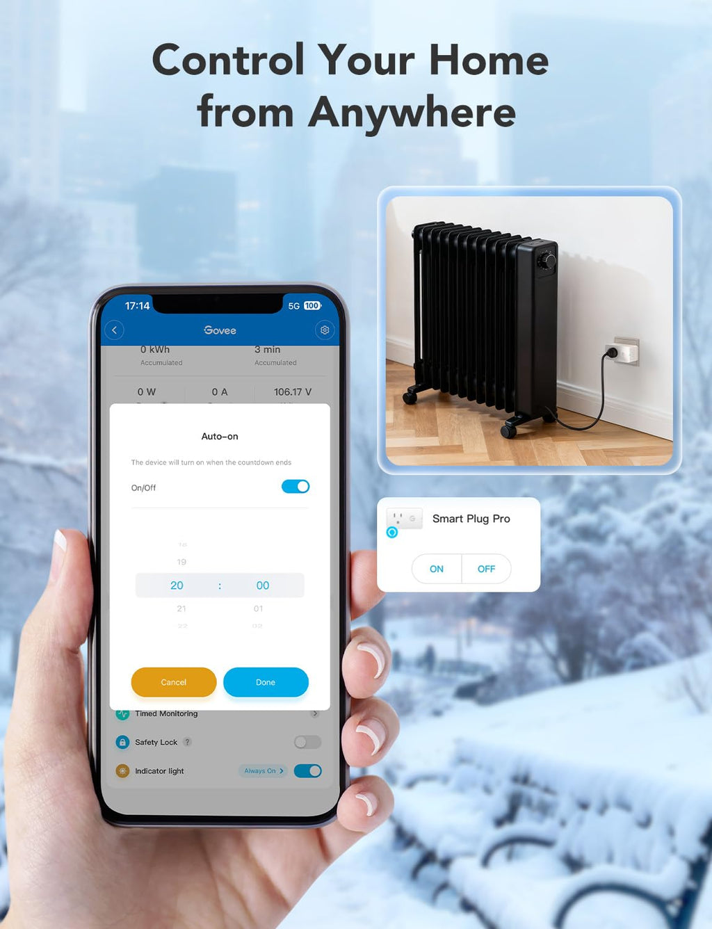 Smart Plug with Energy Monitoring, 1 Pack V7785