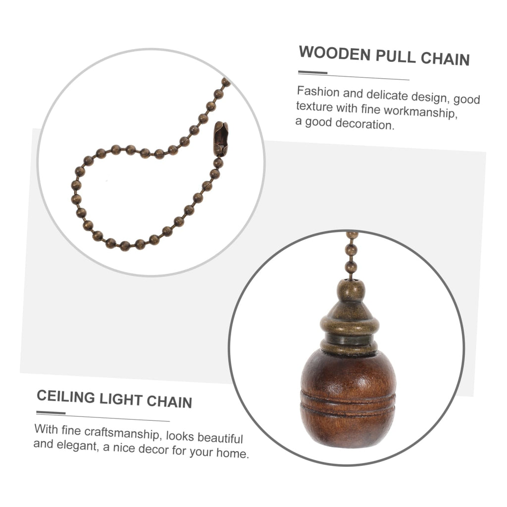 Wooden Ceiling Fan Pull Chain Set of 2 Z8291