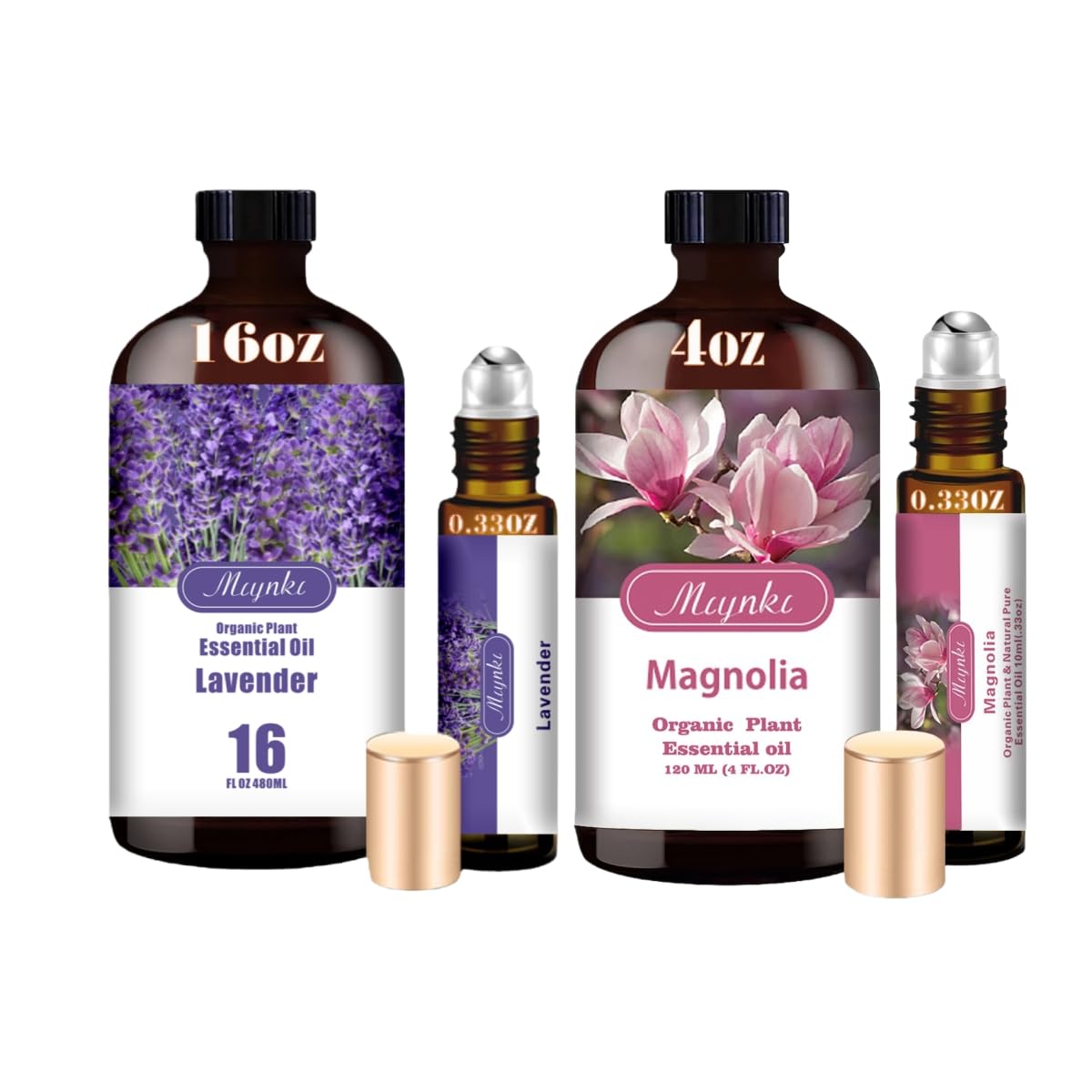 Lavender & Magnolia 16oz & 4oz Pure Natural Scent Set G754