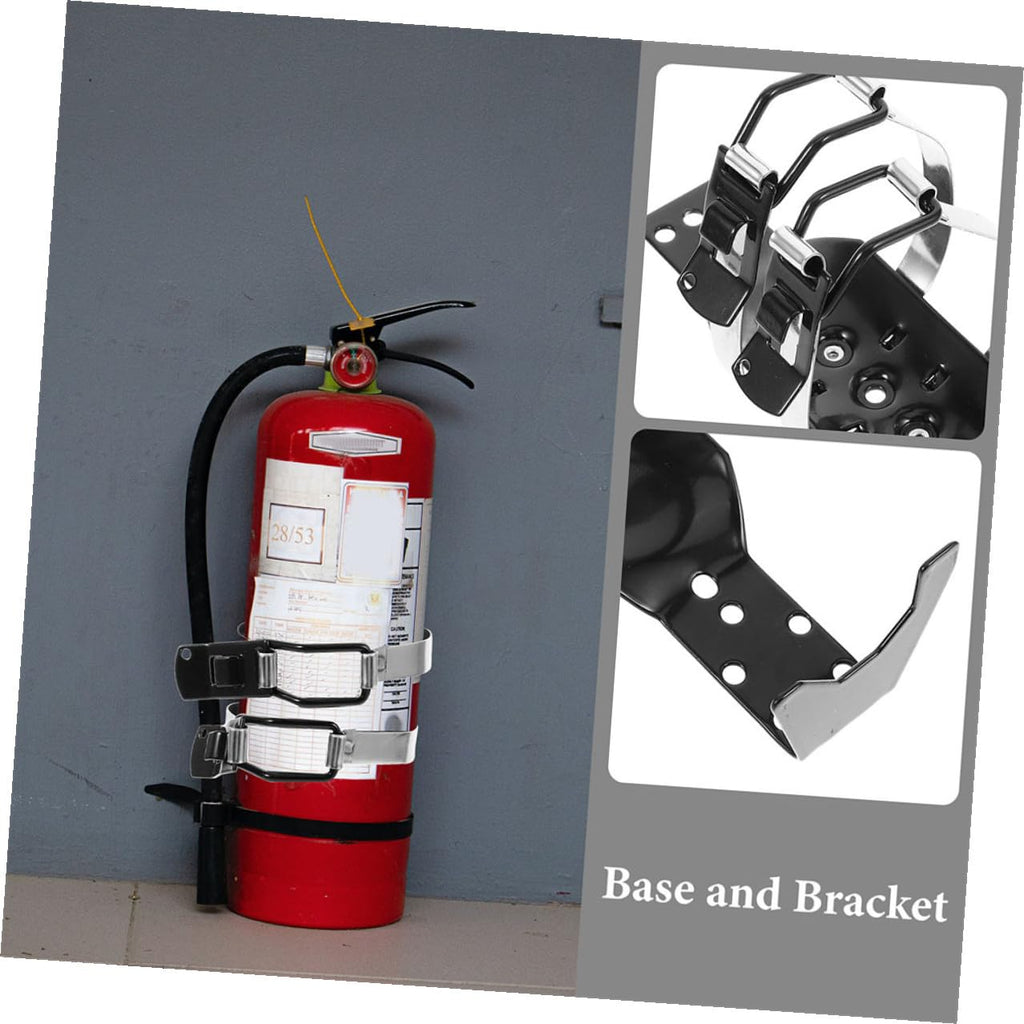 2 Pcs Fire Extinguisher Mounting Kit Wall Bracket Holder F187