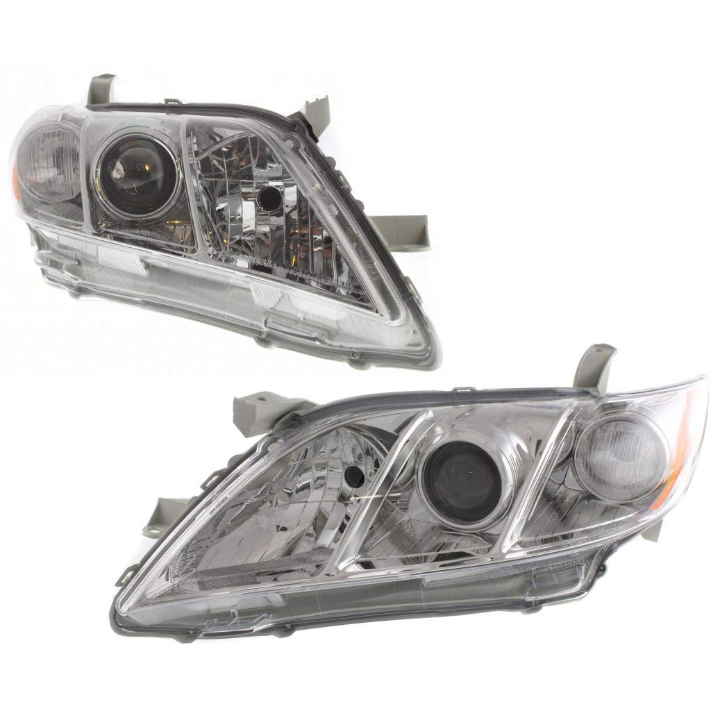 2007 2008 2009 Toyota Camry Headlight Assembly Pair Driver and Passenger Side DOT Certified H1163