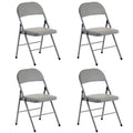 Foldable Iron PVC Chairs X55558
