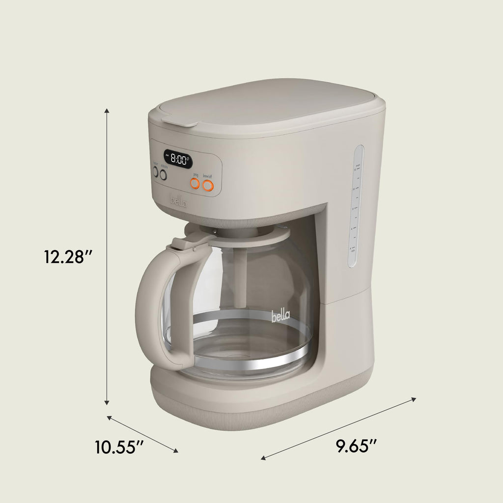 12-Cup Programmable Coffee Maker with Glass Carafe D462413