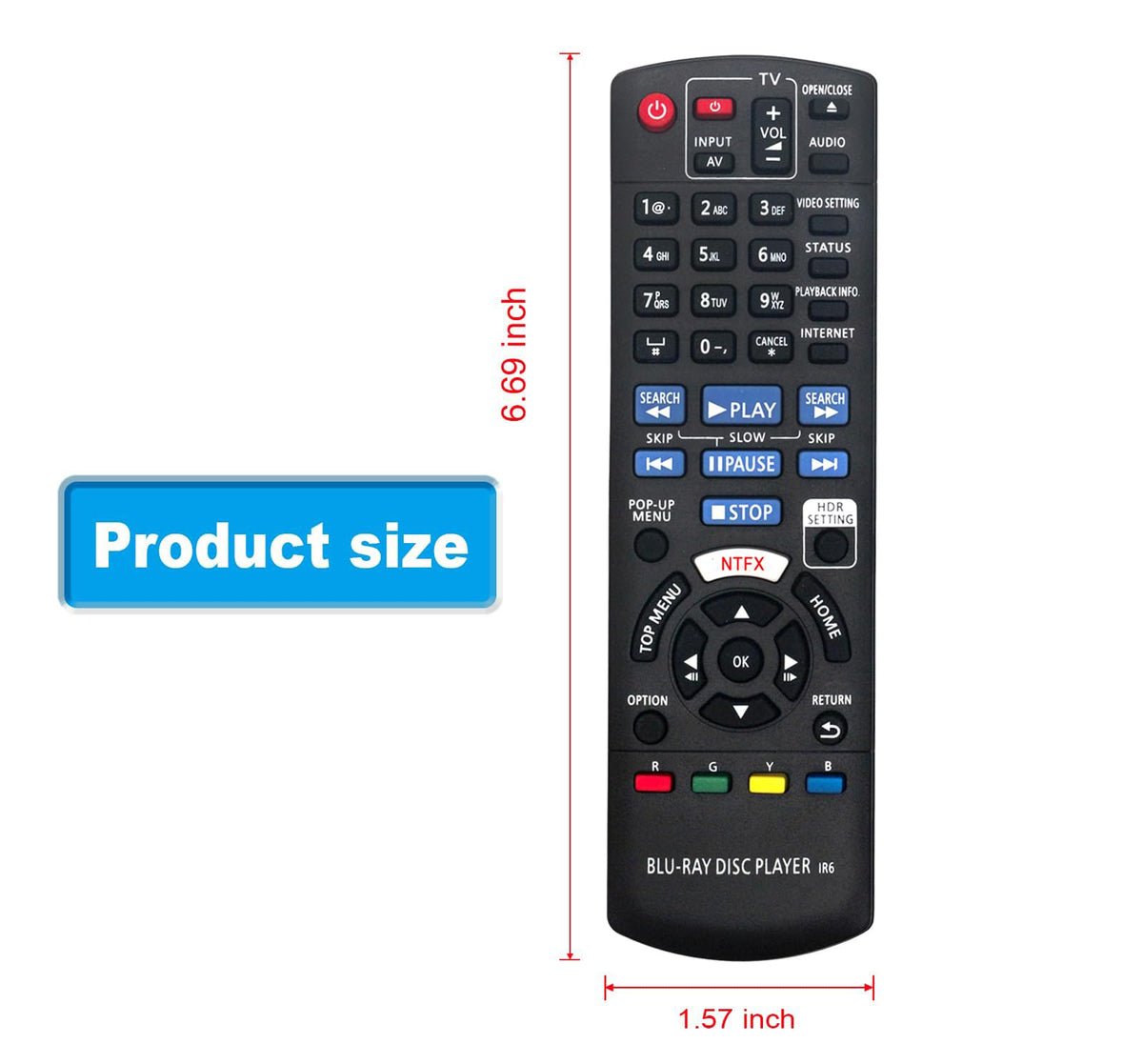Replacement Remote Control R313580