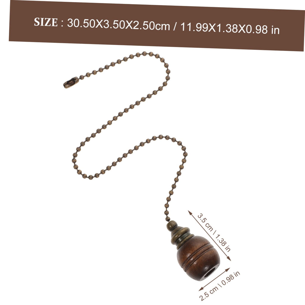 Wooden Ceiling Fan Pull Chain Set of 2 Z8291