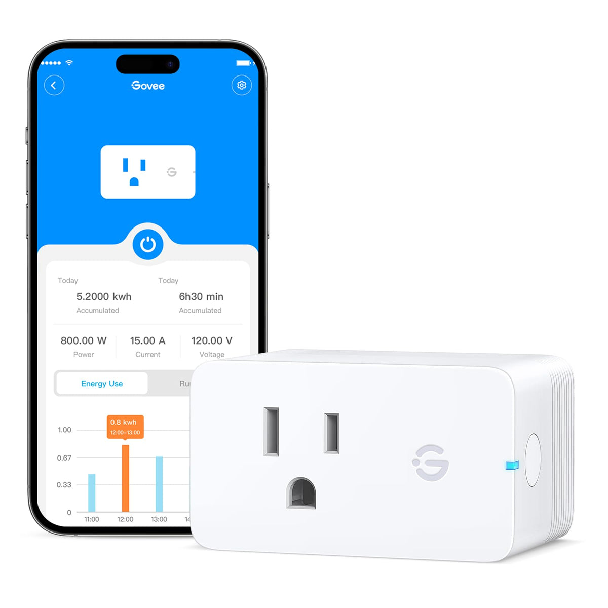 Smart Plug with Energy Monitoring, 1 Pack V7785