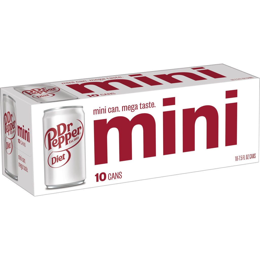 Diet Dr Pepper Soda 7.5 fl oz 10 pack B13645