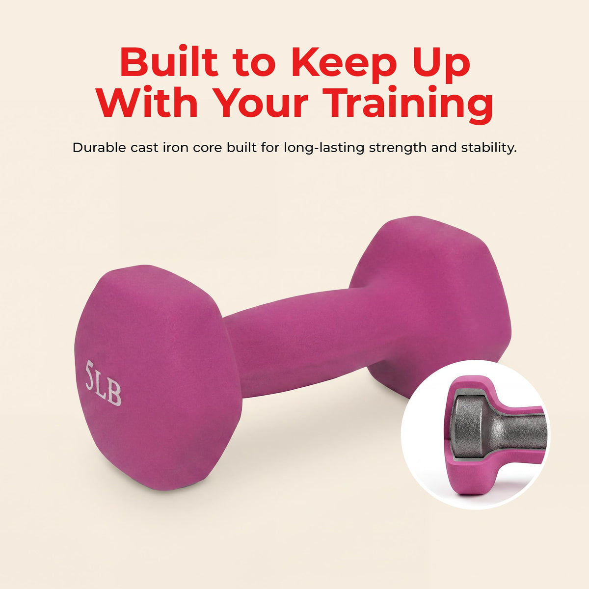 Neoprene Hex Dumbbell 2-10 lb Pair A259