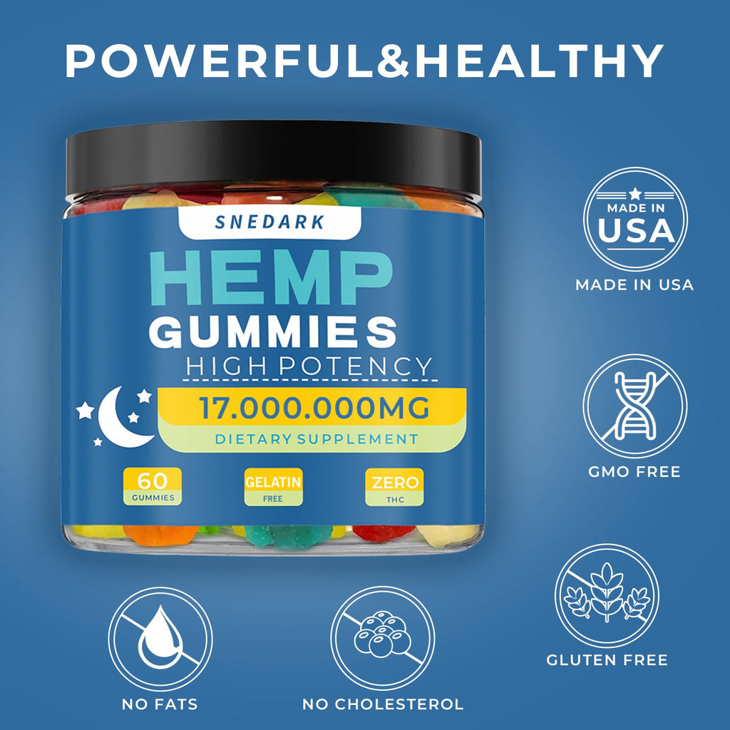 Hemp Gummies Extra Strength Natural Hemp Oil Extract A691