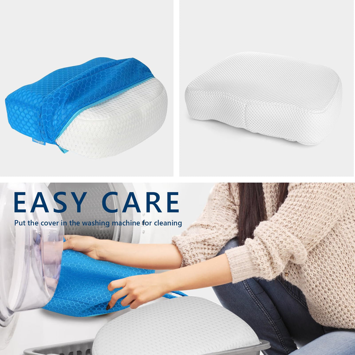 Weighted 3D Air Mesh Inflatable Hot Tub Booster Seat Y7613