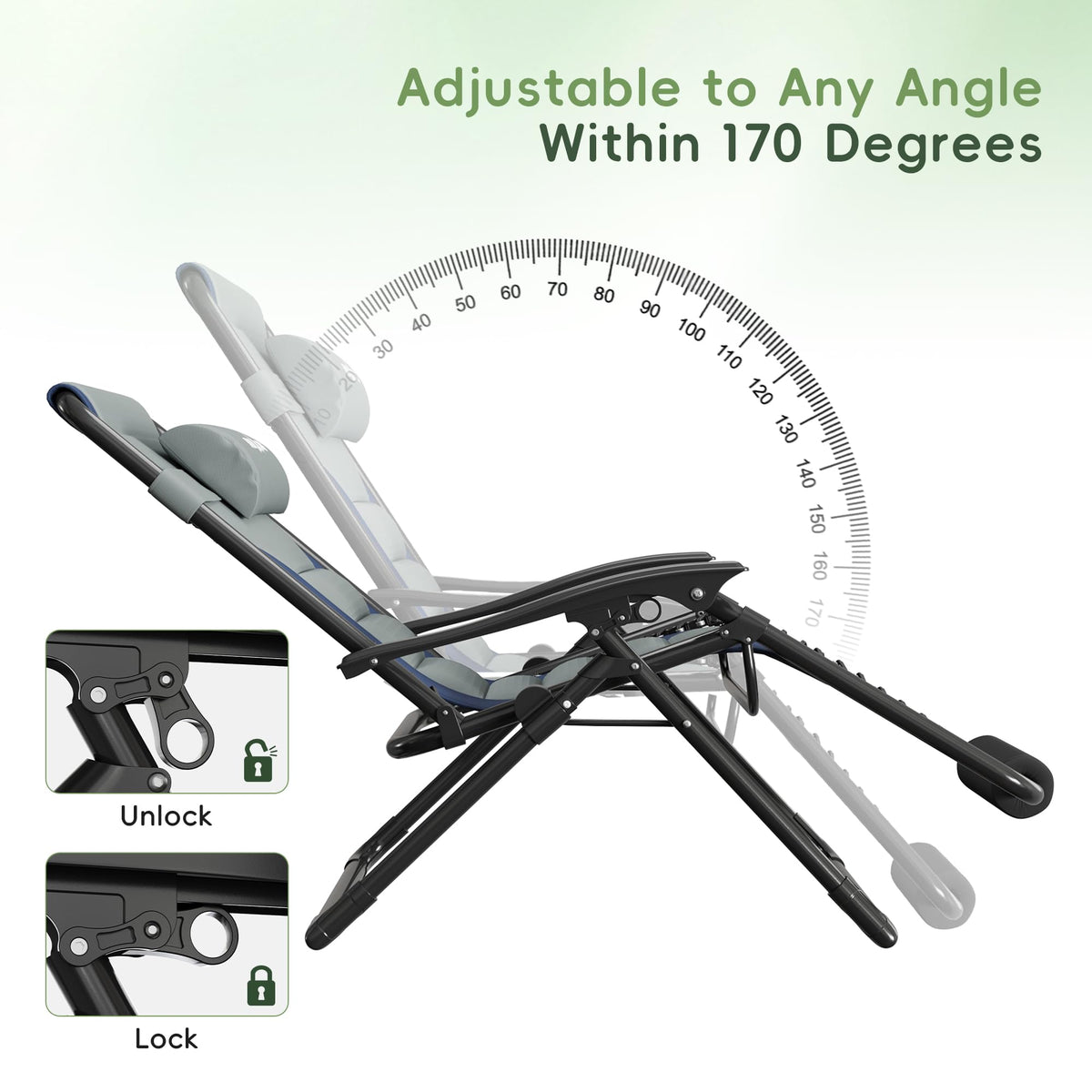 Zero Gravity Patio Lounge Chair K1256