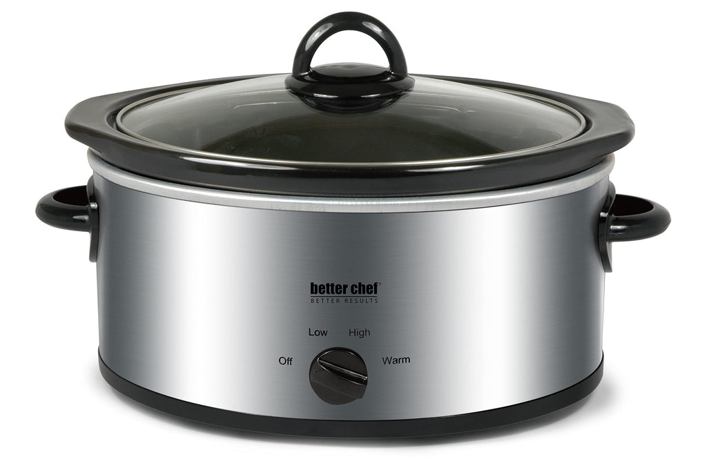 Oval Slow Cooker 3-Quart Glass Lid Enamel Stoneware Insert G43247