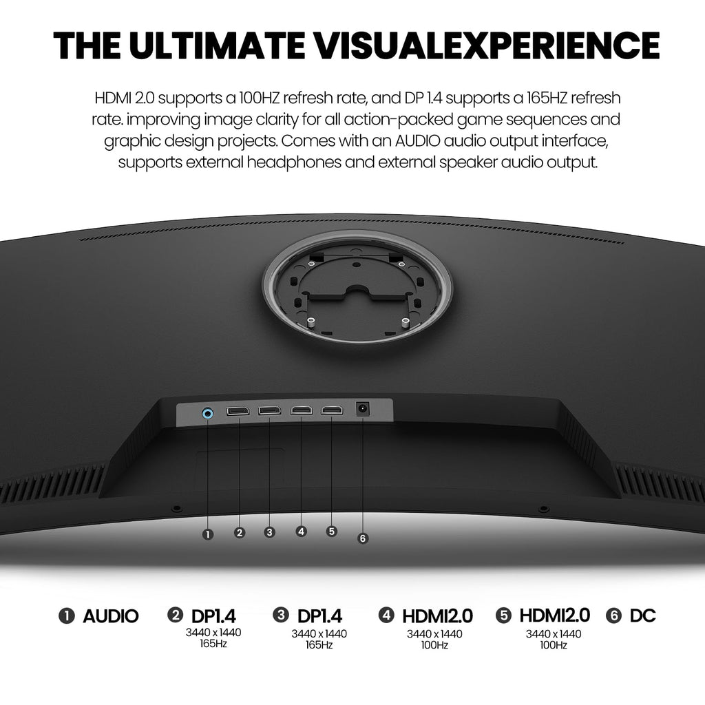 34" WQHD 165Hz Curved Gaming Monitor J6745
