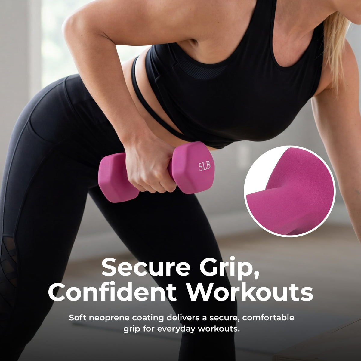 Neoprene Hex Dumbbell 2-10 lb Pair A259