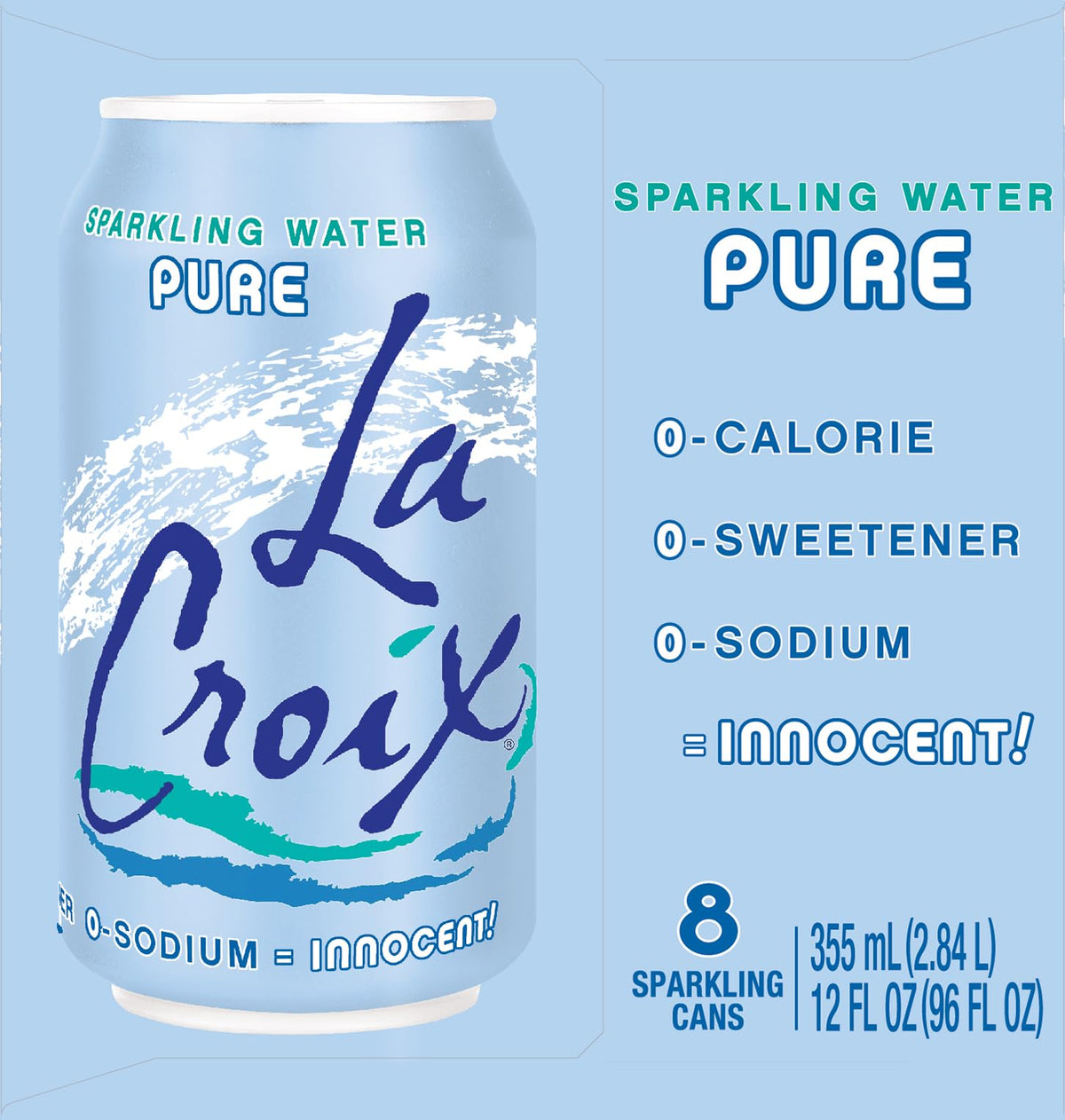 Sparkling Water 12 Fl Oz (pack of 8) L297