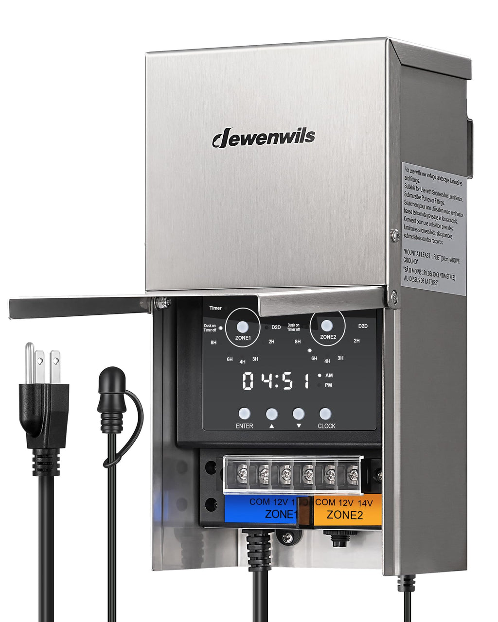 200W Low Voltage Landscape Transformer F914560