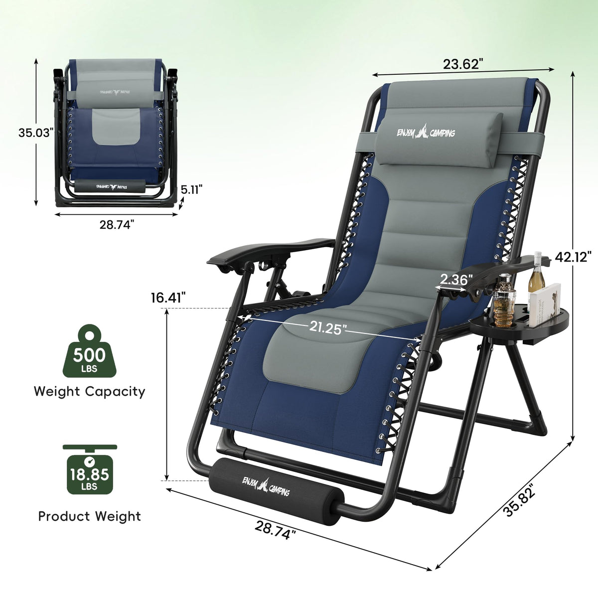 Zero Gravity Patio Lounge Chair K1256