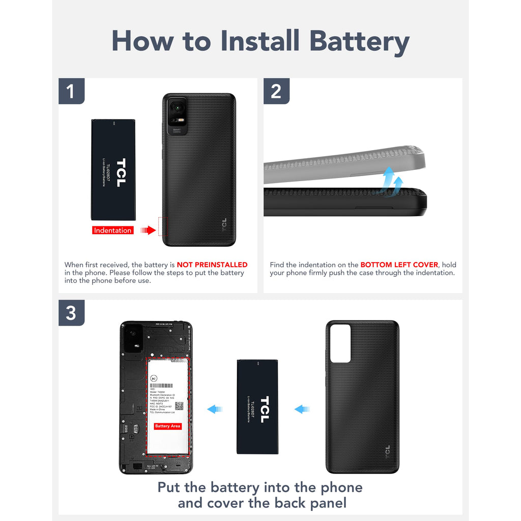 Unlocked Smartphone with 6.0" HD+ Display, 3+32GB, 3000mAh Battery, Android 13, Space Black I536389