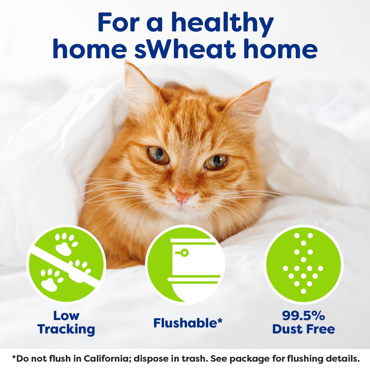 Natural Wheat Multi-Cat Litter, 25 Pound Bag E345
