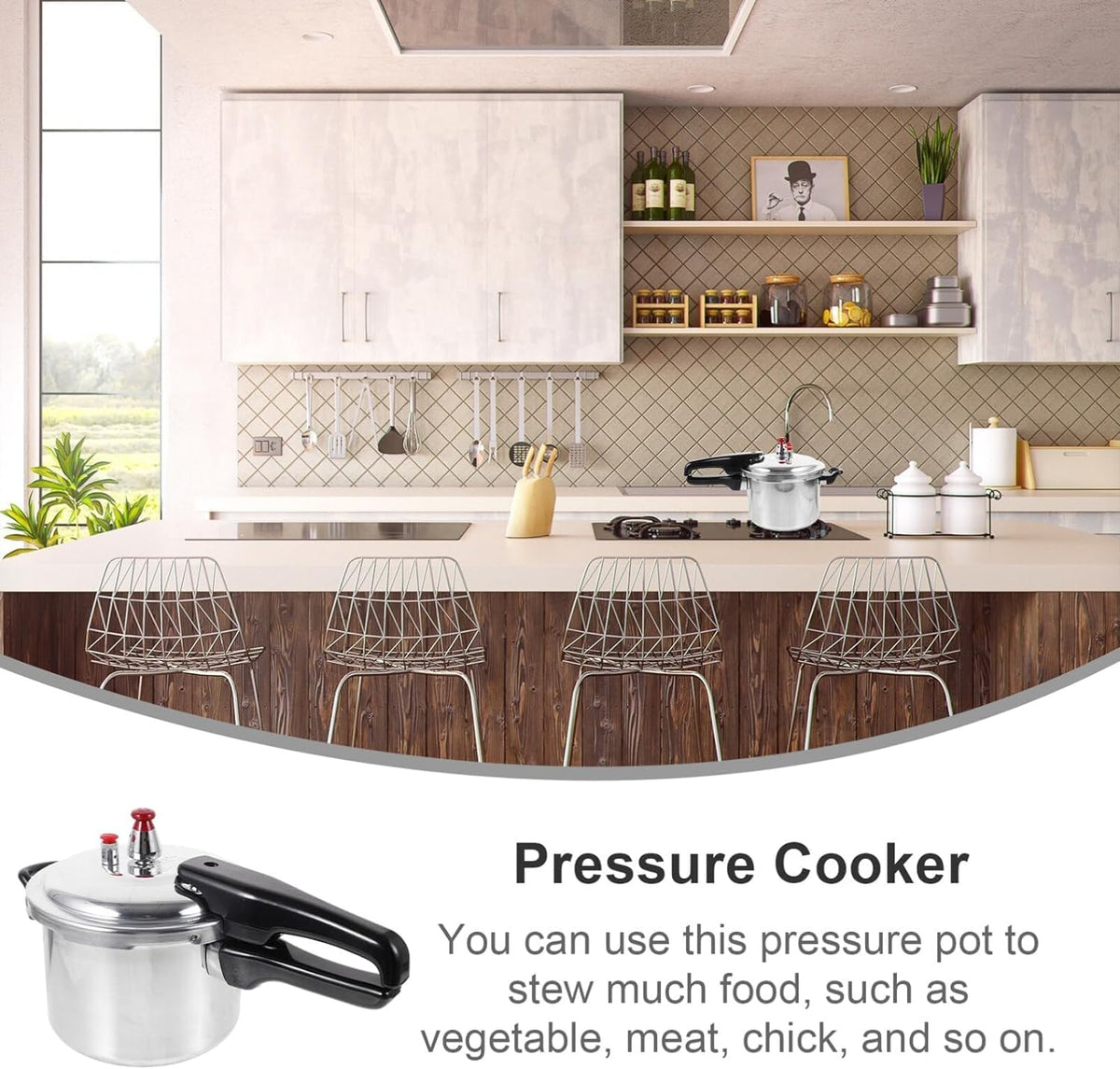 2L Aluminum Pressure Cooker Z8427