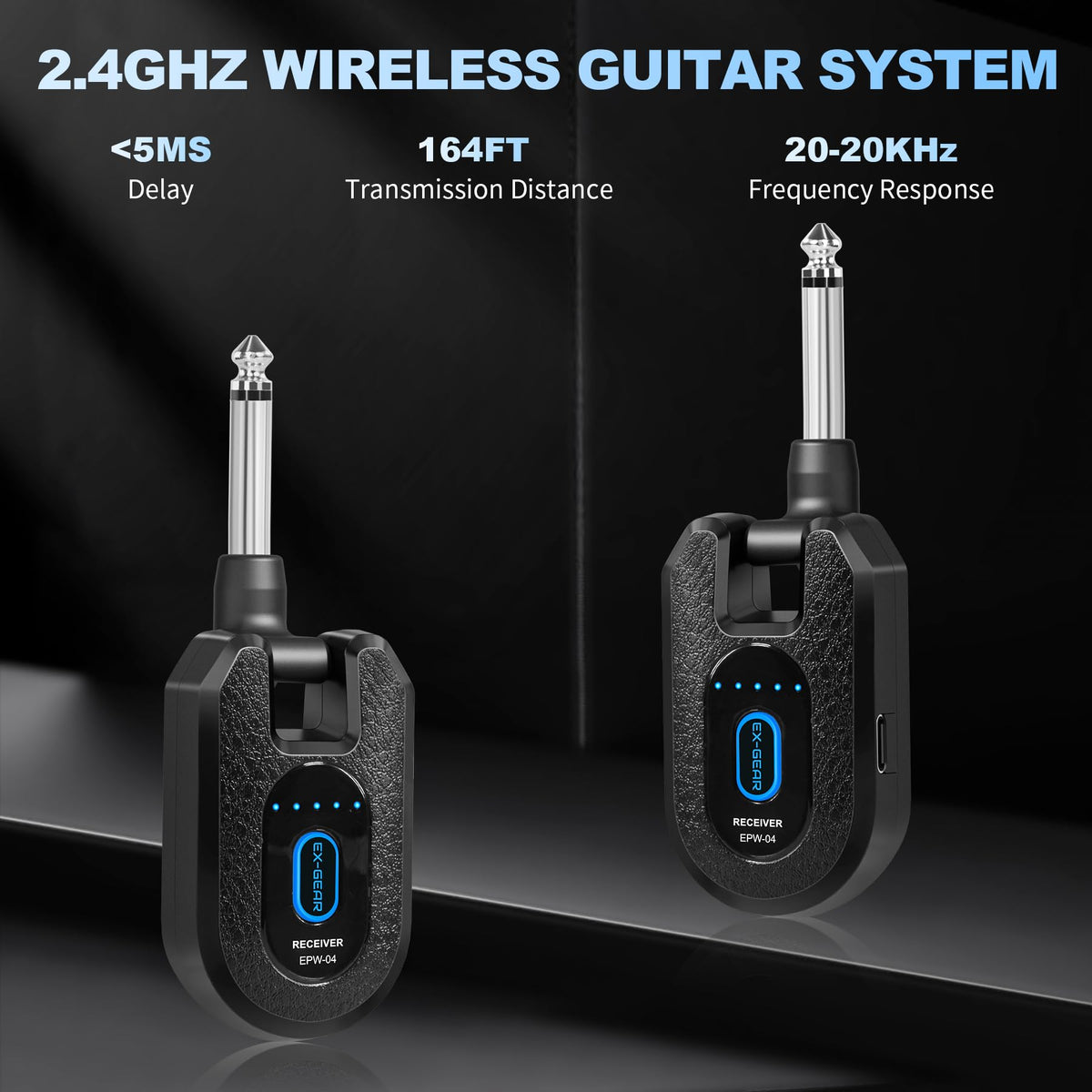 Wireless Guitar System 2.4GHz for Electric Guitar Bass U596206