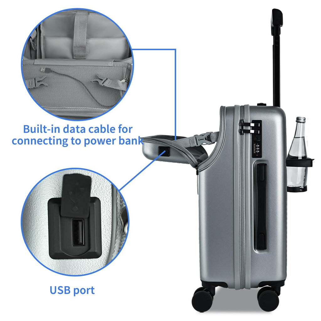 20 inch Hardshell PC Carry on Luggage with Wheels A47955