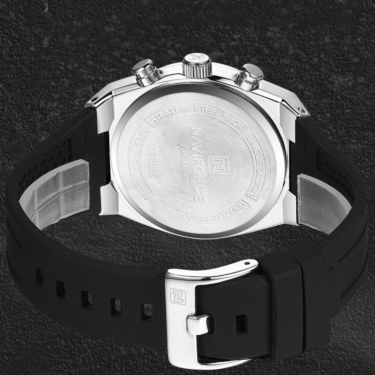 Multifunctional Chronograph Analog Quartz Waterproof Watch I518