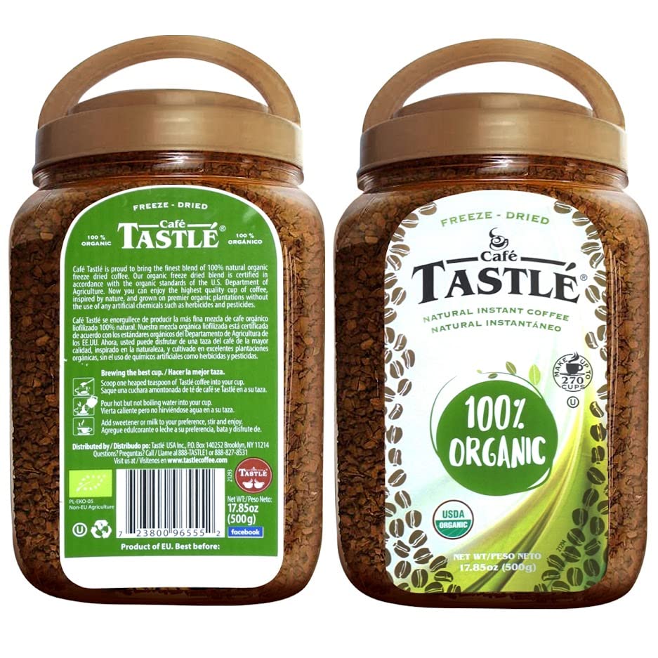 100% Organic Instant Coffee, 17.85 Ounce C989461