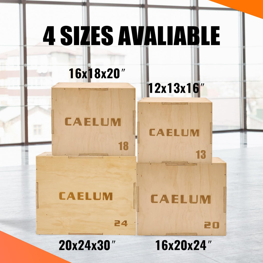 3-in-1 Non-Slip Wood Plyo Box U362407