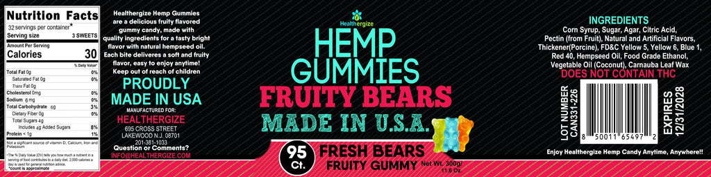Hemp Gummies for Sleep, Calm & Daily Focus B455