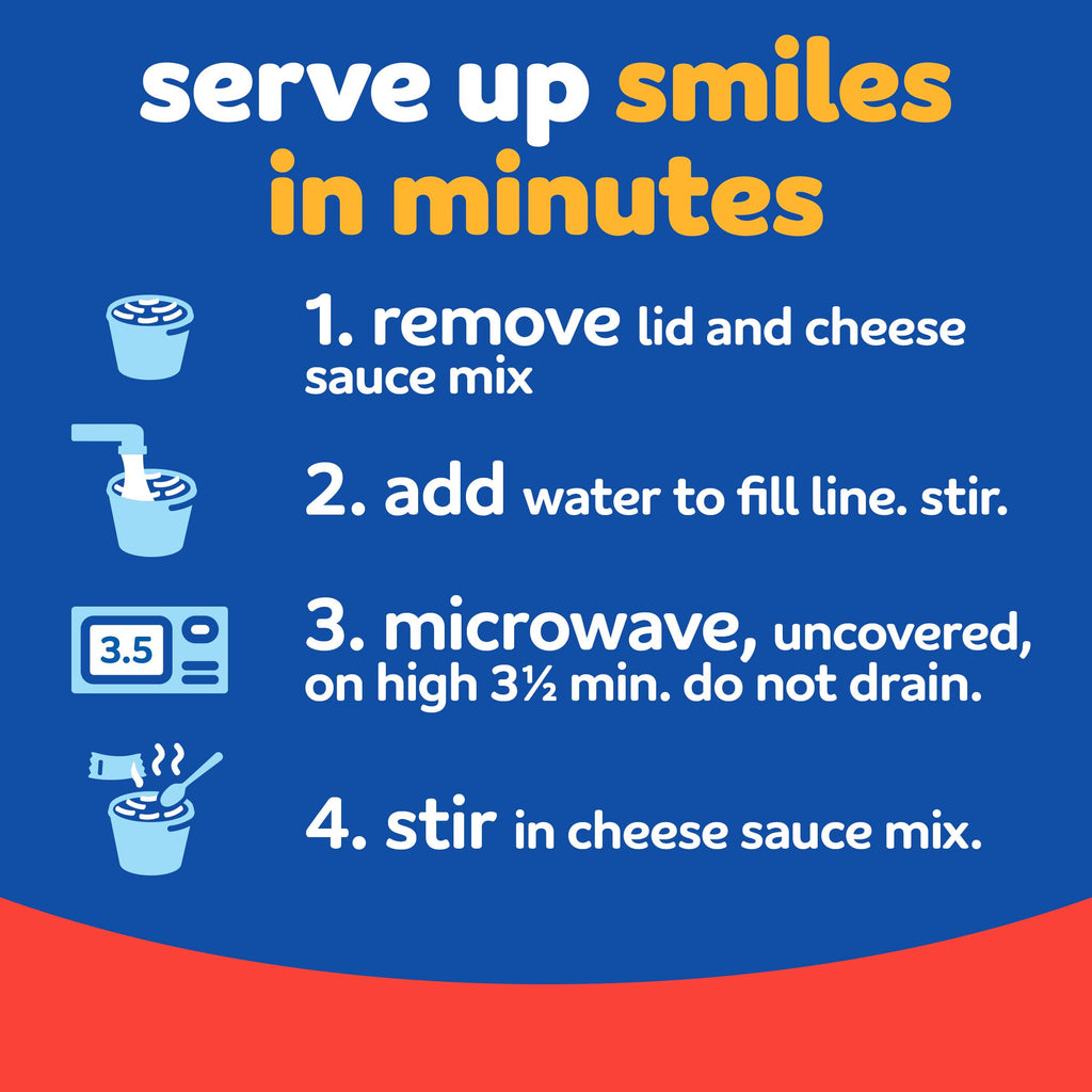 Triple Cheese Mac and Cheese 4 Microwaveable Cups F4270