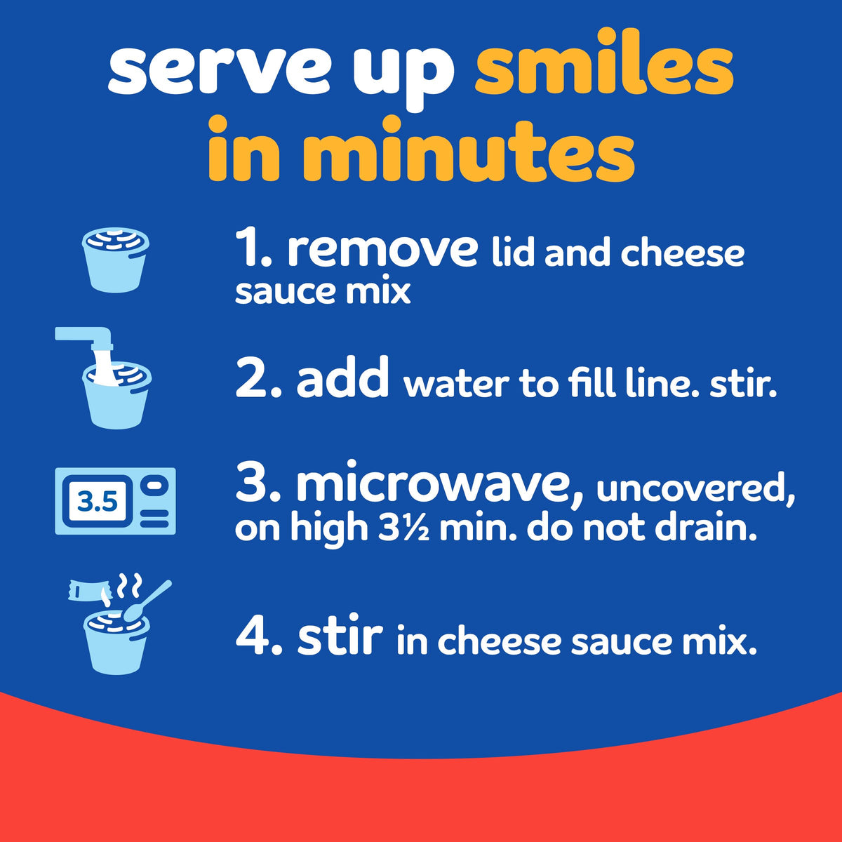 Triple Cheese Mac and Cheese 4 Microwaveable Cups F4270
