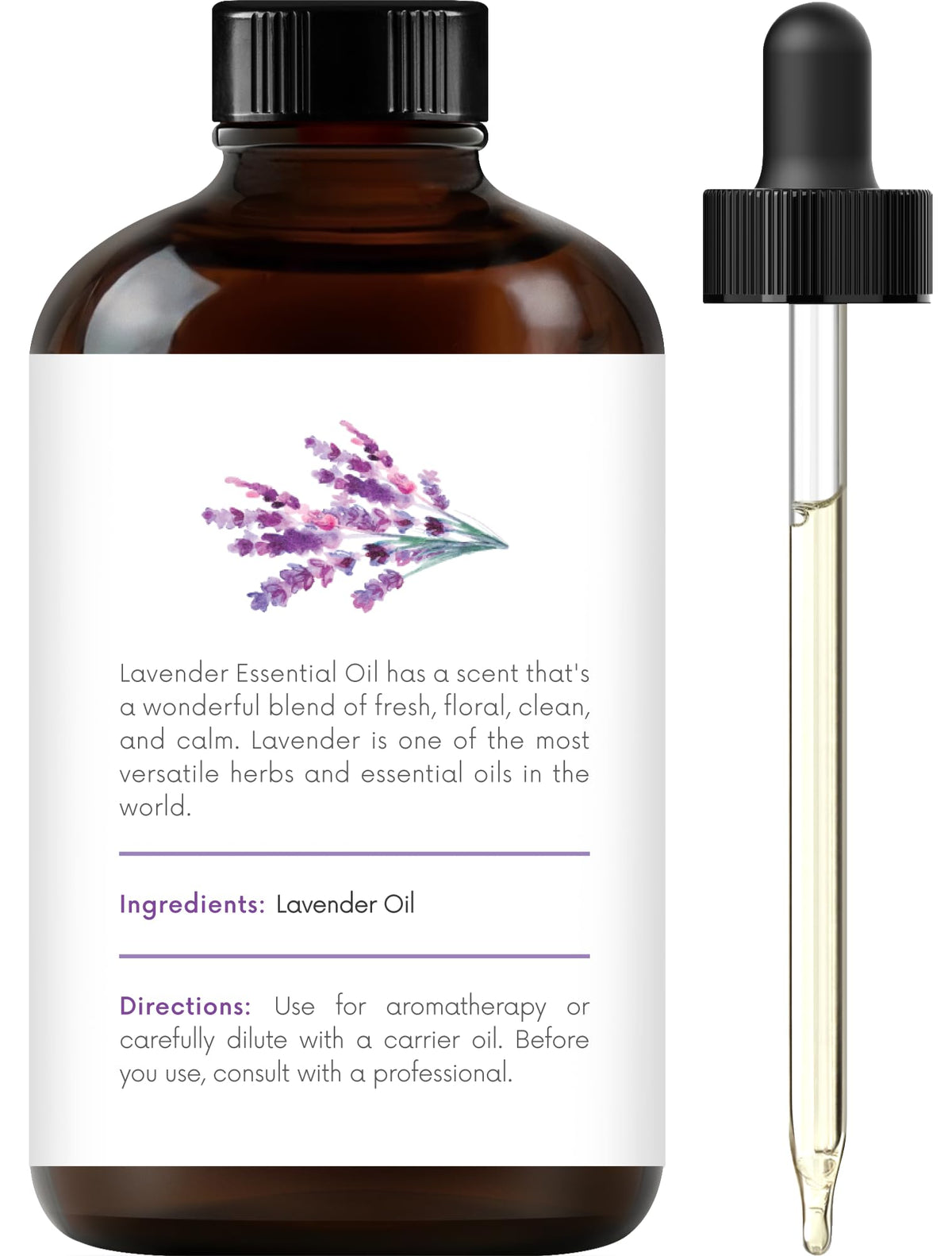 Eucalyptus Tea Tree and Lavender Essential Oil Set 4 Fl. Oz P487