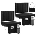 Stadium Seats with Back Support 2 Pack, Black F1288