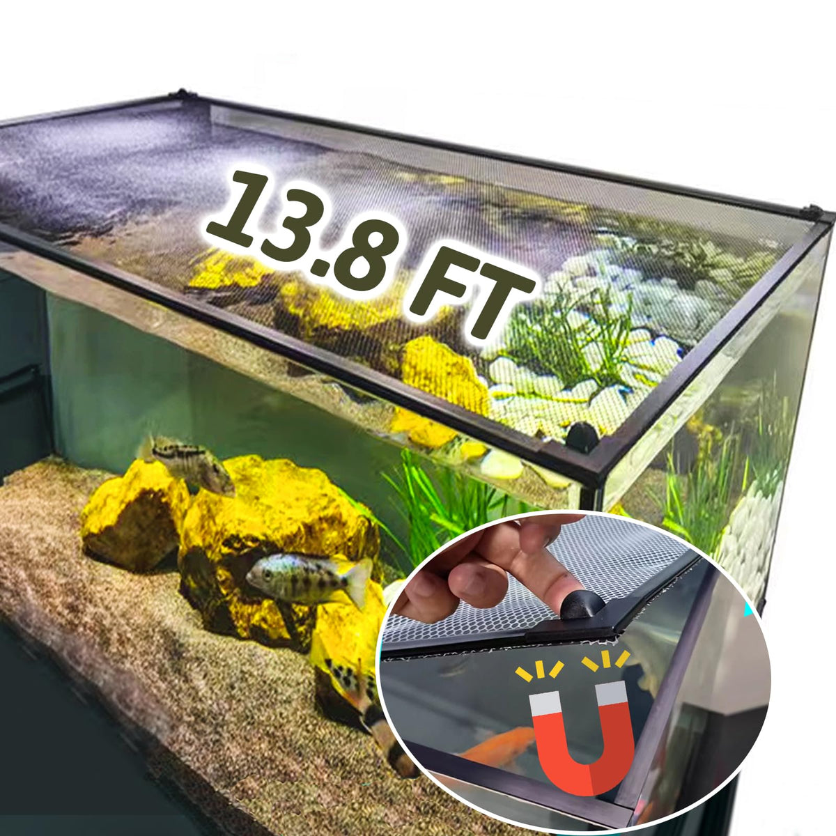 7.5 FT Aquarium Anti-Jumping Net Cover N992726