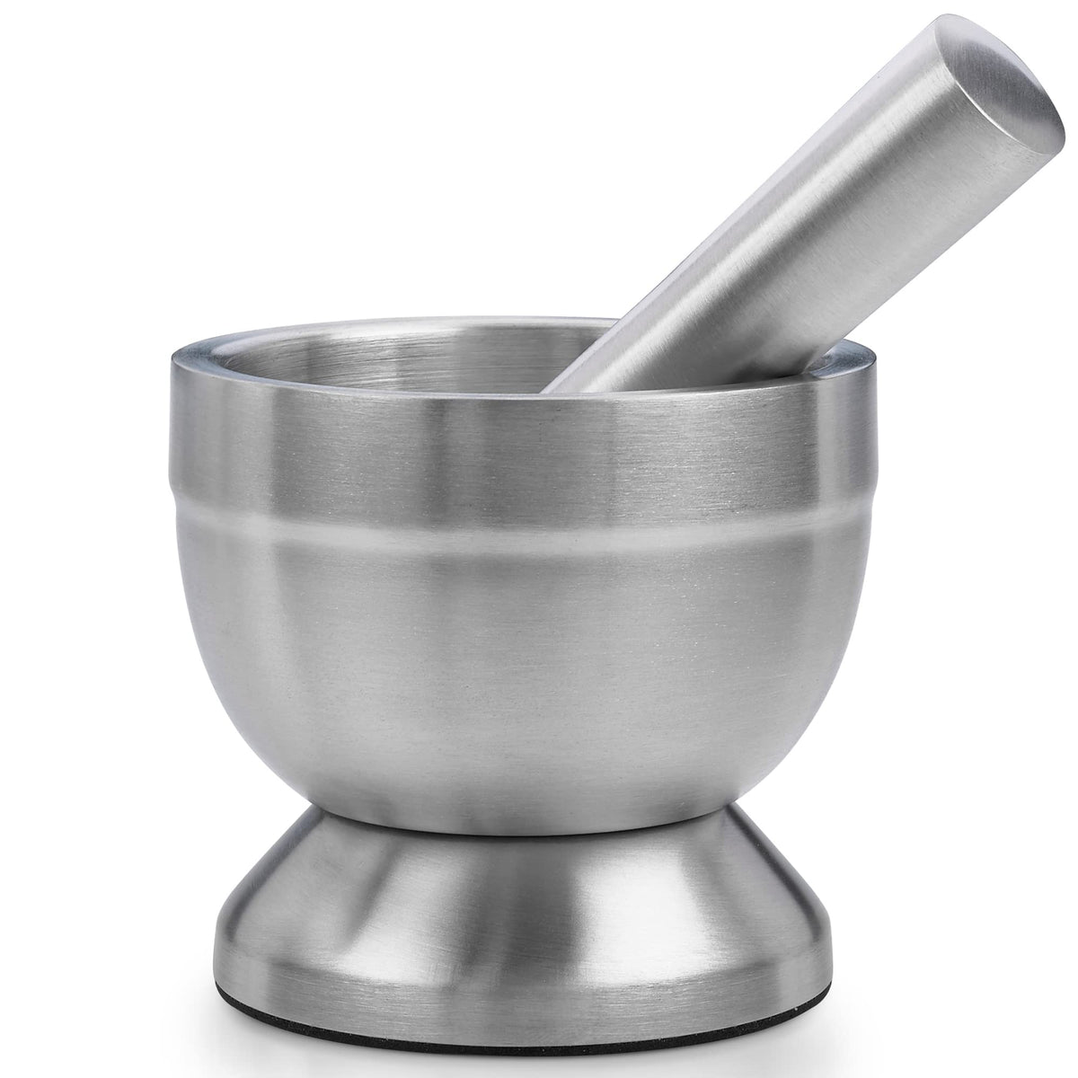 304 Food Grade Stainless Steel Mortar and Pestle Pill Crusher F1500