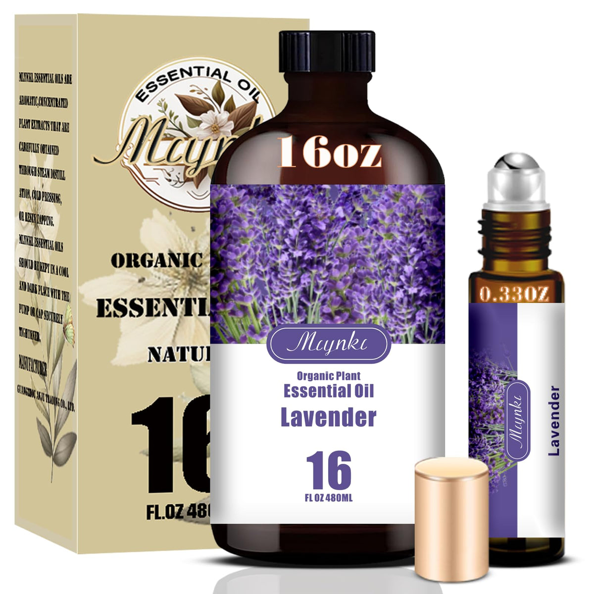 Lavender & Magnolia 16oz & 4oz Pure Natural Scent Set G754
