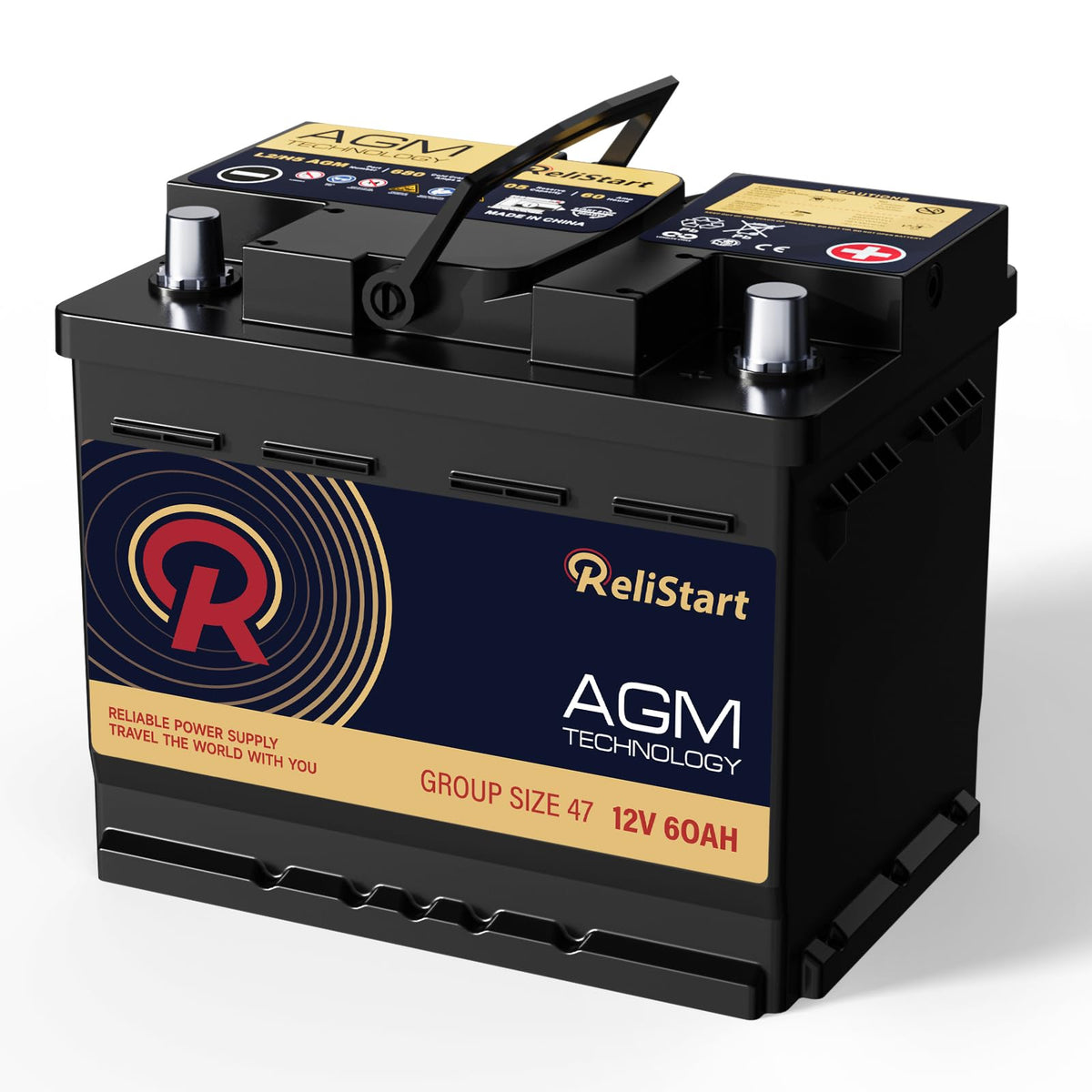 12V 60Ah Group 47 Automotive Battery M22019