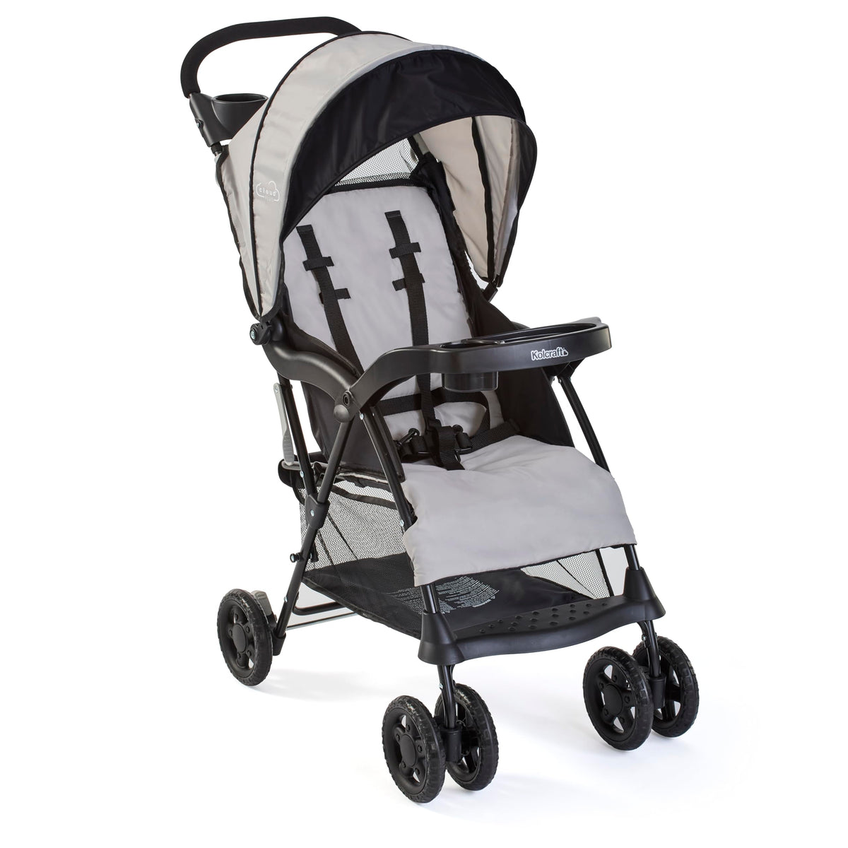 Lightweight Umbrella Stroller with Reclining Seat and Canopy, Slate Gray W2808